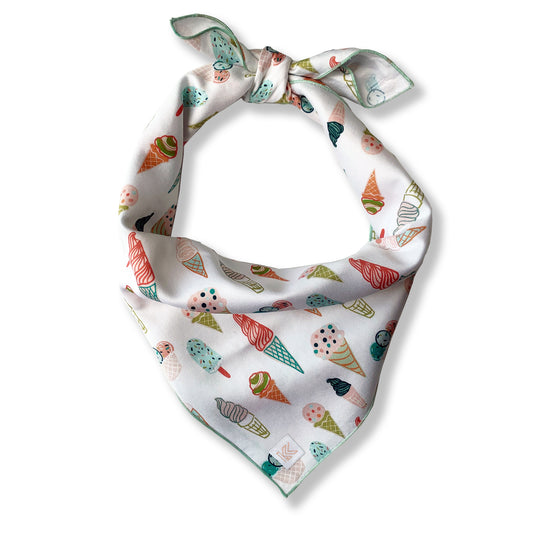 ICE CREAM PARTY dog bandana