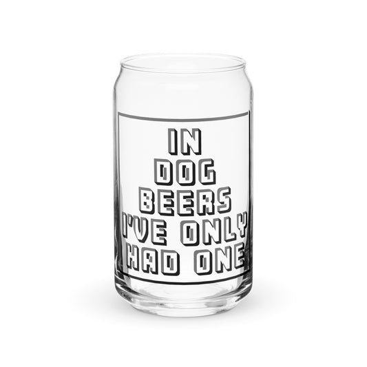 DOG BEERS pint glass