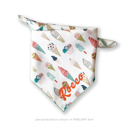 ICE CREAM PARTY dog bandana